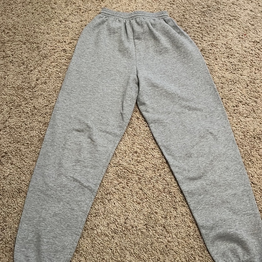 light grey very baggy sweatpants